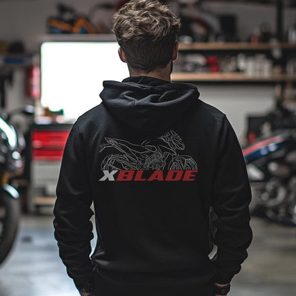 Honda XBlade Inspired Hoodie - Motorcycle Sweatshirt for Riders