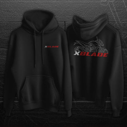 Honda XBlade Inspired Hoodie - Motorcycle Sweatshirt for Riders