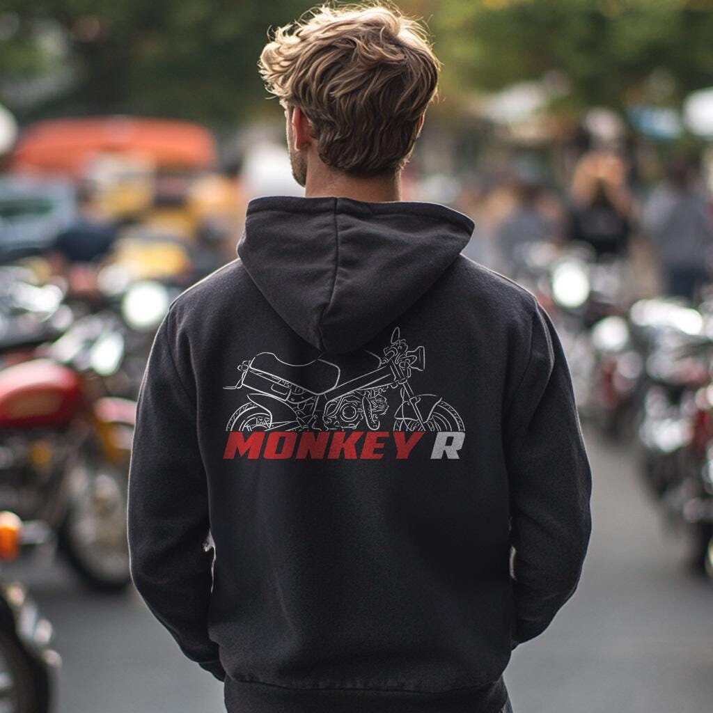 Honda Monkey R Inspired Hoodie - Motorcycle Sweatshirt for Riders