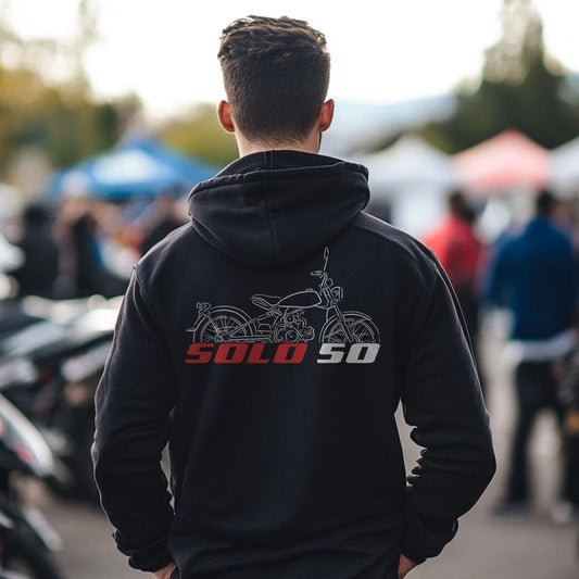 Honda Solo 50 2003 Inspired Hoodie - Motorcycle Sweatshirt for Riders