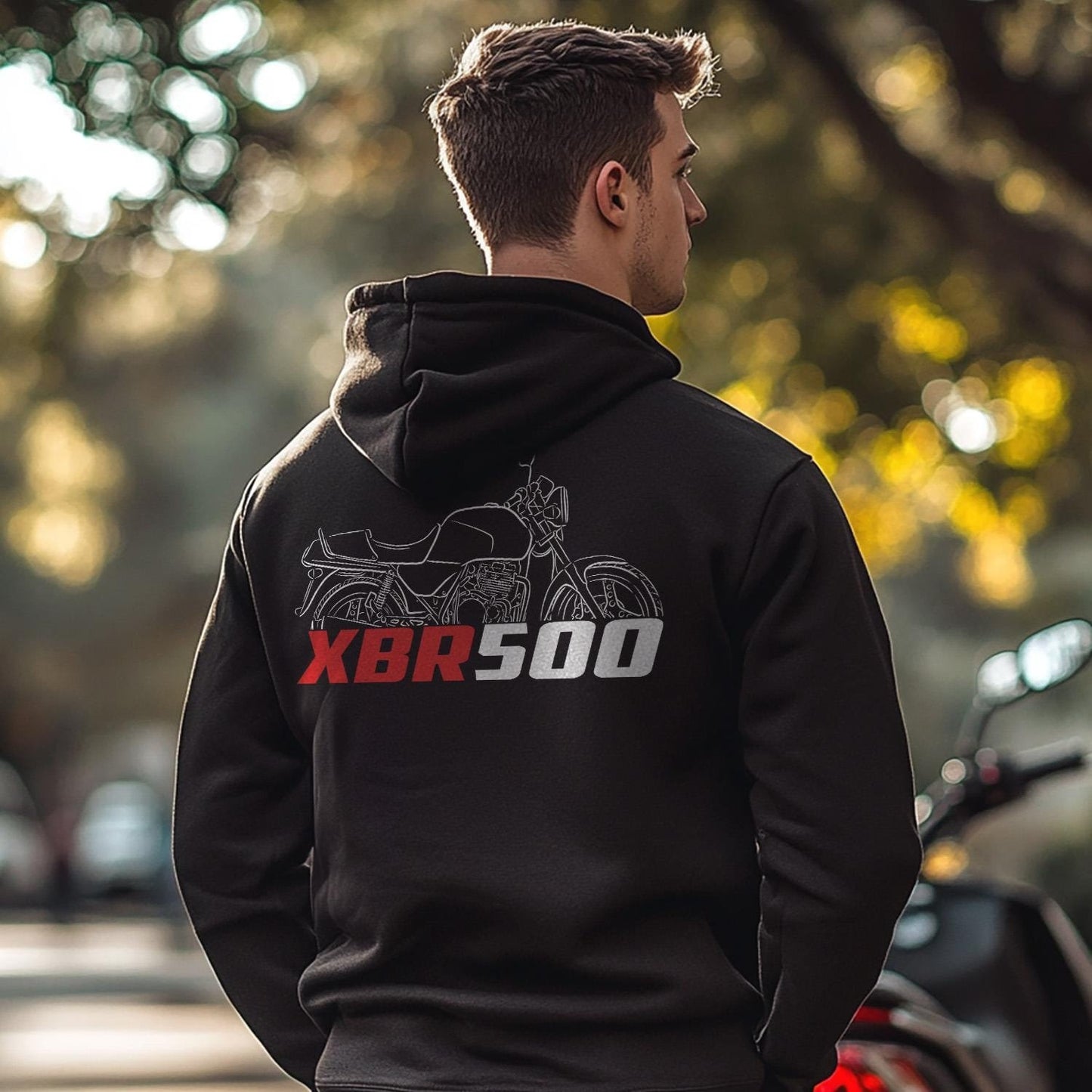 Honda XBR500 Inspired Hoodie - Motorcycle Sweatshirt for Riders