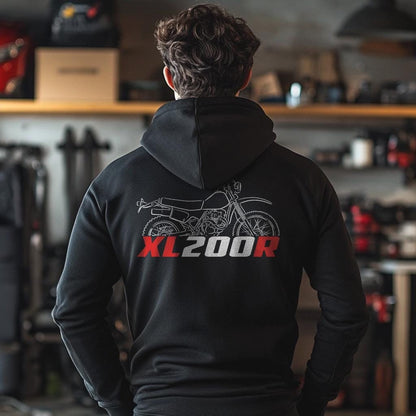 Honda XL200R Inspired Hoodie - Motorcycle Sweatshirt for Riders