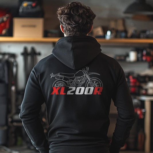 Honda XL200R Inspired Hoodie - Motorcycle Sweatshirt for Riders