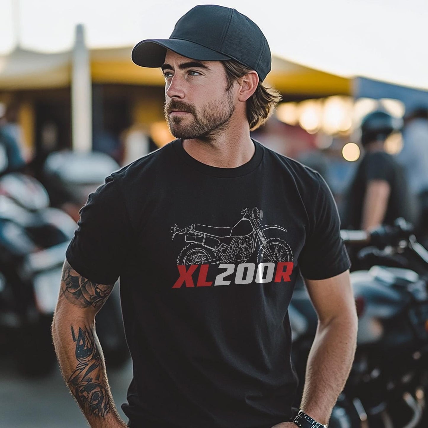 Honda XL200R Inspired T-Shirt - Motorcycle Tee Shirt for Riders