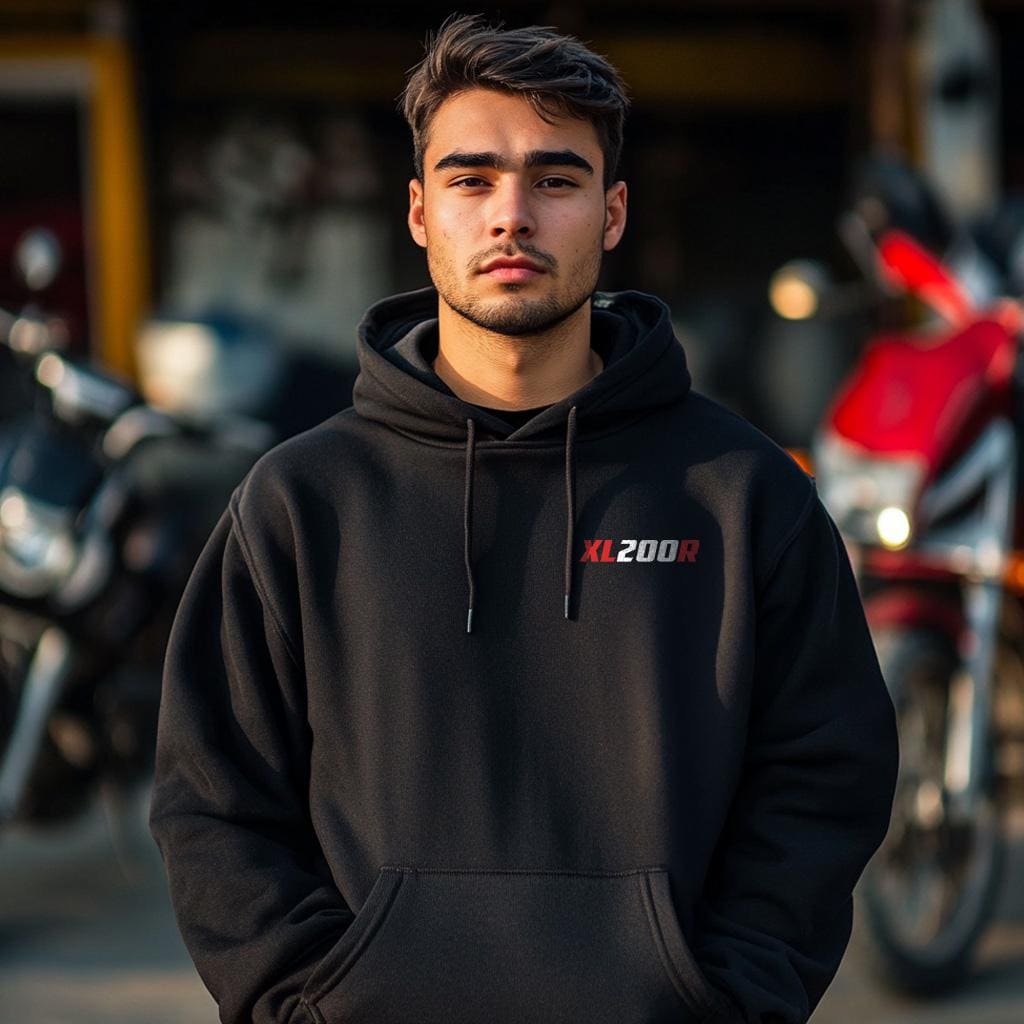 Honda XL200R Inspired Hoodie - Motorcycle Sweatshirt for Riders