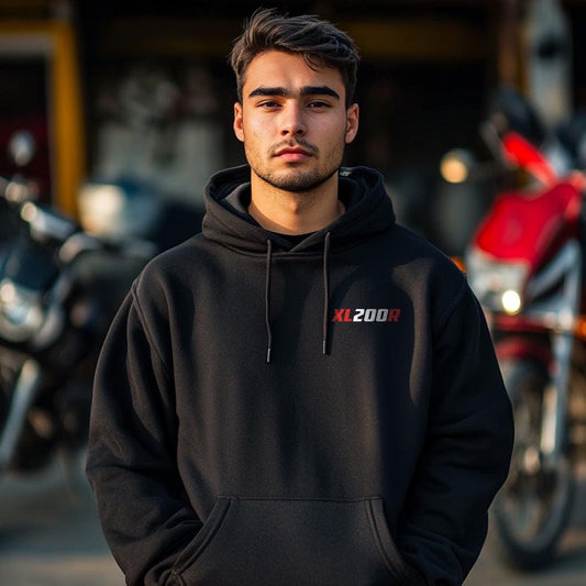 Honda XL200R Inspired Hoodie - Motorcycle Sweatshirt for Riders