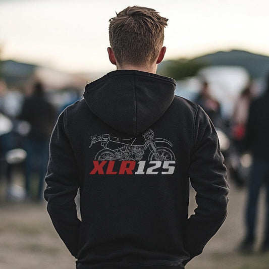 Honda XLR125 Inspired Hoodie - Motorcycle Sweatshirt for Riders