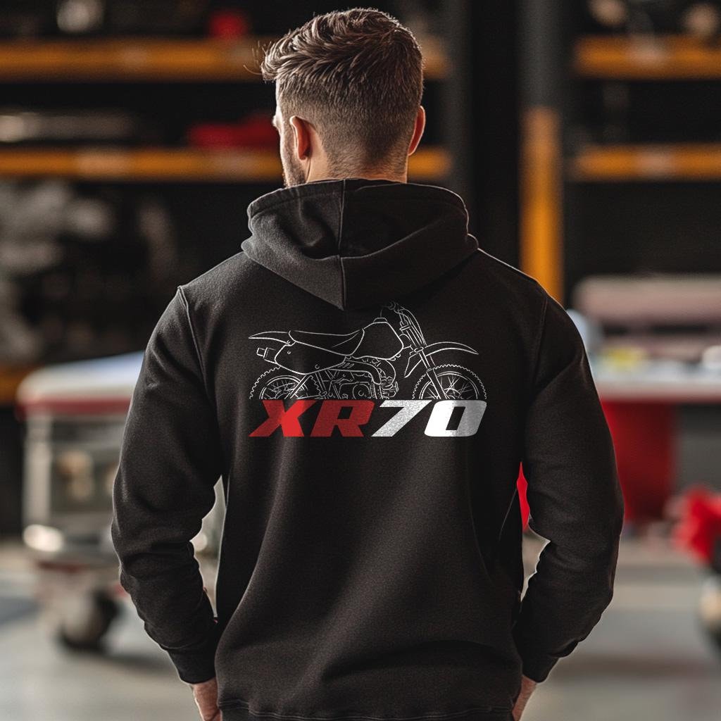 Honda XR70 Inspired Hoodie - Motorcycle Sweatshirt for Riders