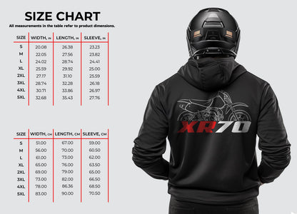Honda XR70 Inspired Hoodie - Motorcycle Sweatshirt for Riders