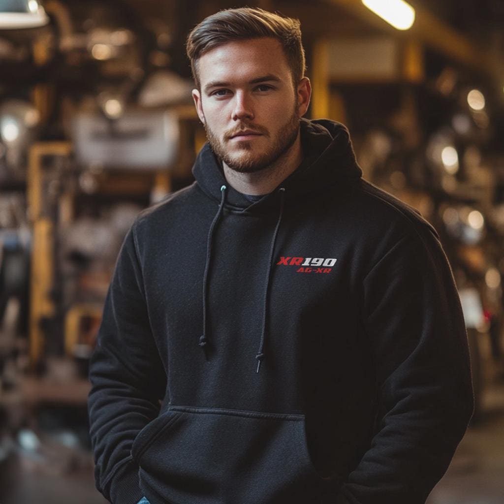 Honda XR190 AG-XR Inspired Hoodie - Motorcycle Sweatshirt for Riders
