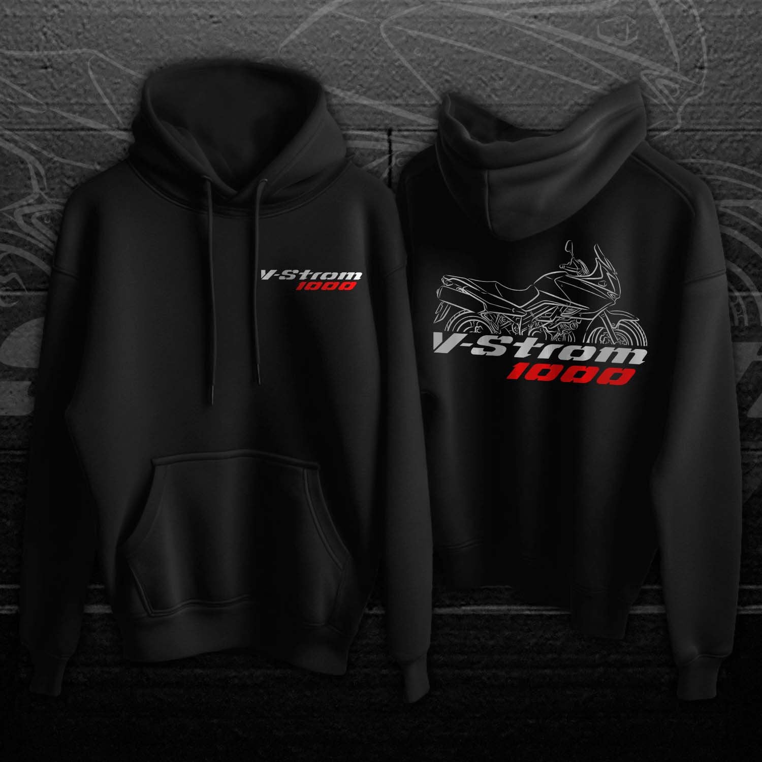 Suzuki V-STROM 1000 Hoodie - Motorcycle Sweatshirt for ADV Riders