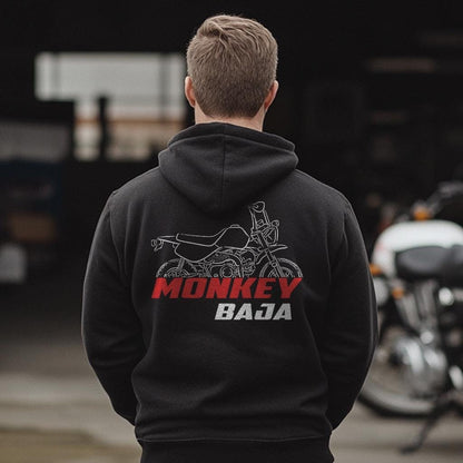 Honda Monkey BAJA Inspired Hoodie - Motorcycle Sweatshirt for Riders