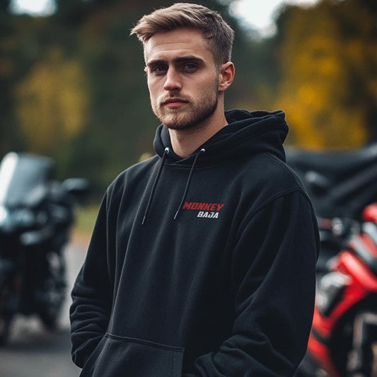 Honda Monkey BAJA Inspired Hoodie - Motorcycle Sweatshirt for Riders