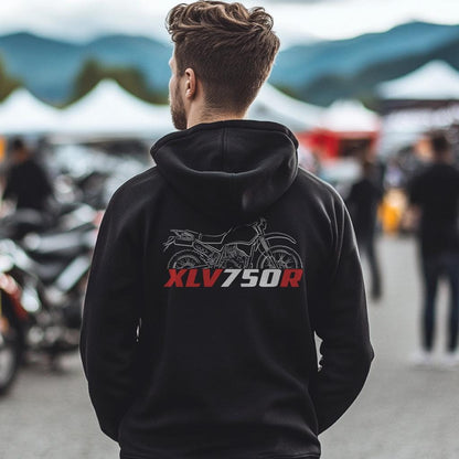 Honda XLV750R Inspired Hoodie - Motorcycle Sweatshirt for Riders