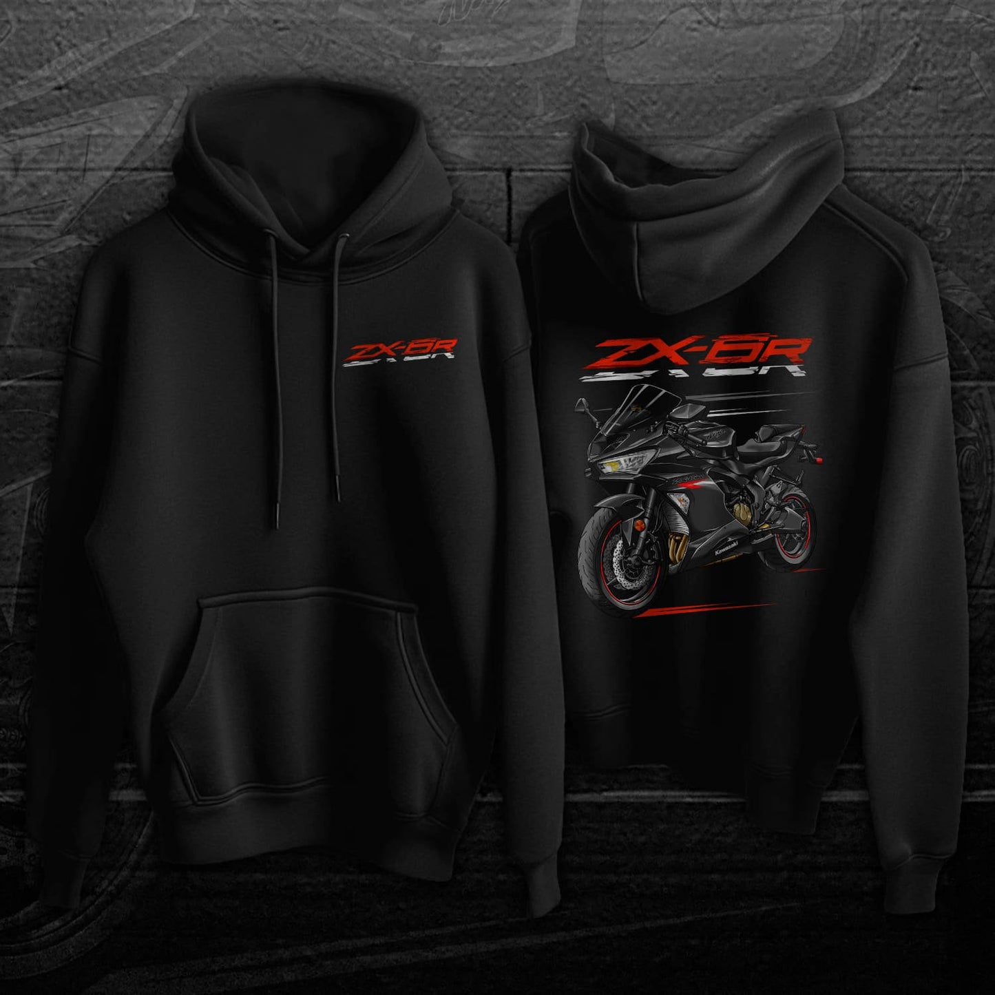 Kawasaki ZX-6R 2019-20 Hoodie - Motorcycle Sweatshirt for Riders