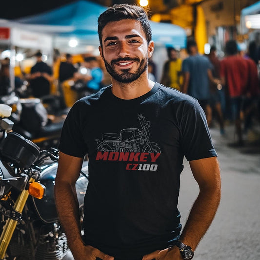 Honda CZ100 Inspired T-Shirt - Motorcycle Tee Shirt for Riders