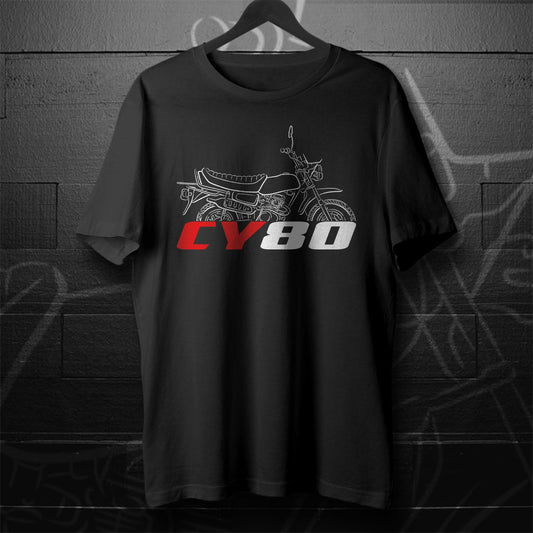 Honda CY80 1980 Inspired T-Shirt - Motorcycle Tee Shirt for Riders