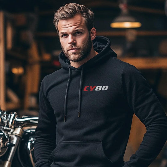 Honda CY80 1980 Inspired Hoodie - Motorcycle Sweatshirt for Riders