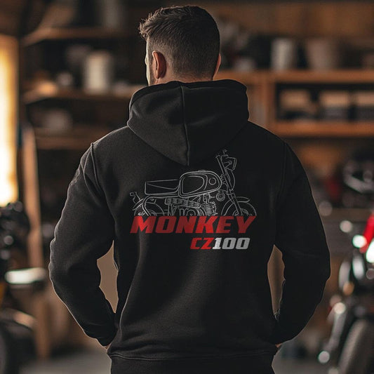 Honda CZ100 Inspired Hoodie - Motorcycle Sweatshirt for Riders