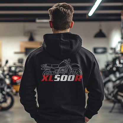 Honda XL500 | R & S Inspired Hoodie - Motorcycle Sweatshirt for Riders