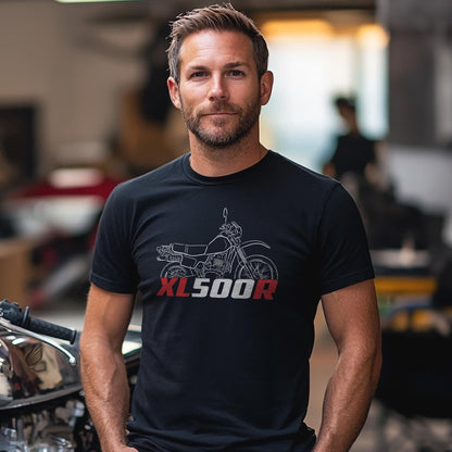 Honda XL500 | R & S Inspired T-Shirt - Motorcycle Tee Shirt for Riders