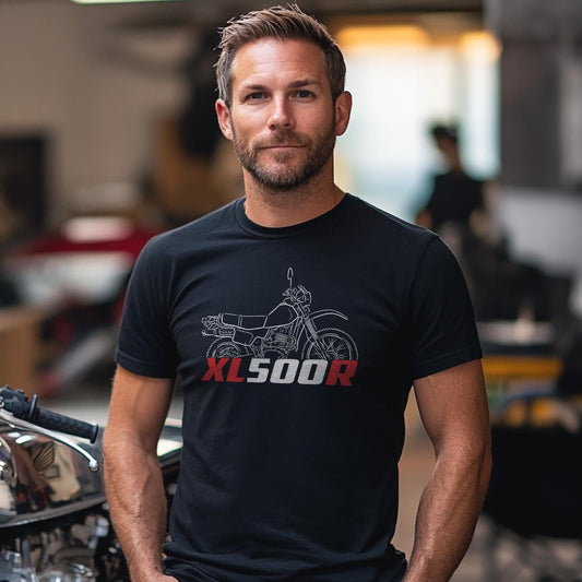 Honda XL500 | R & S Inspired T-Shirt - Motorcycle Tee Shirt for Riders