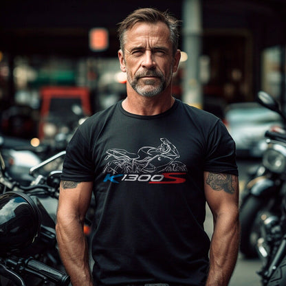BWM K1300S T-Shirt - Motorcycle Tee Shirt for Motorrad Riders