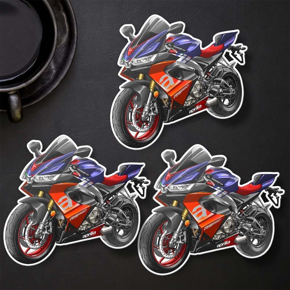 Aprilia RS 660 Stickers - Set of 3 Motorcycle Decals for Riders