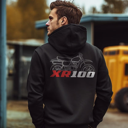 Honda XR100 & 100R Inspired Hoodie - Motorcycle Sweatshirt for Riders
