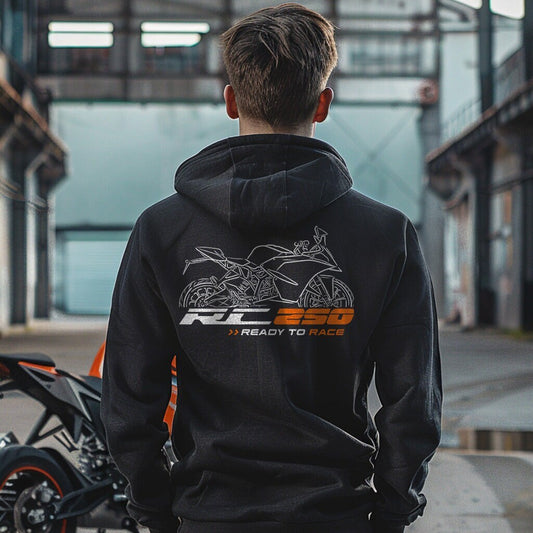 KTM RC 250 Hoodie - Motorcycle Sweatshirt for Riders