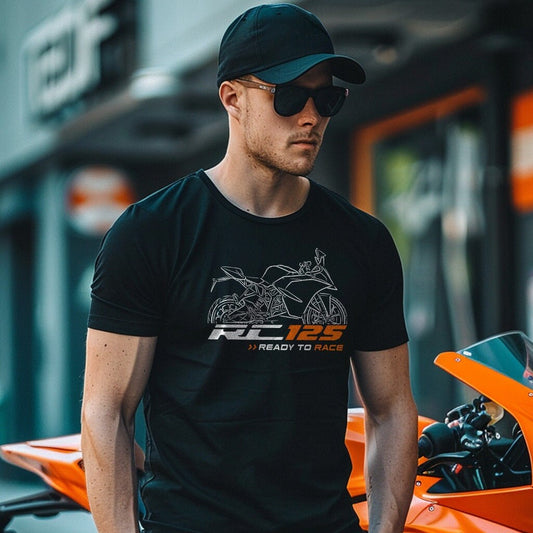 KTM RC 125 T-Shirt - Motorcycle Tee Shirt for Riders