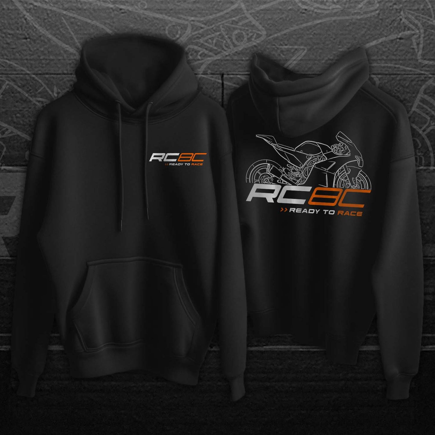 KTM RC8C Hoodie - Motorcycle Sweatshirt for Riders