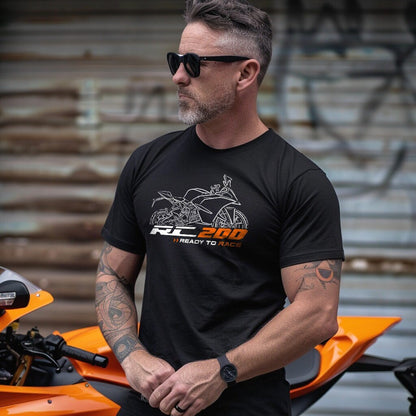 KTM RC 200 T-Shirt - Motorcycle Tee Shirt for Riders
