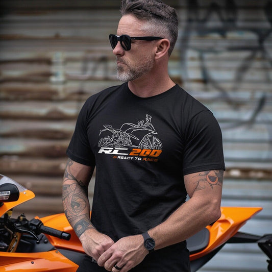 KTM RC 200 T-Shirt - Motorcycle Tee Shirt for Riders