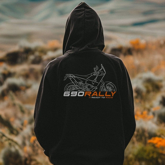 KTM LC4 690 Rally Replica Hoodie - Motorcycle Sweatshirt for Riders