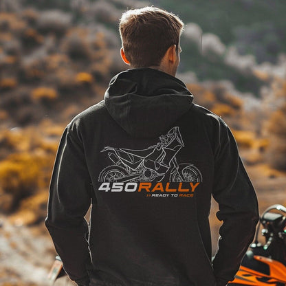 KTM 450 Rally Replica Hoodie - Motorcycle Sweatshirt for Riders