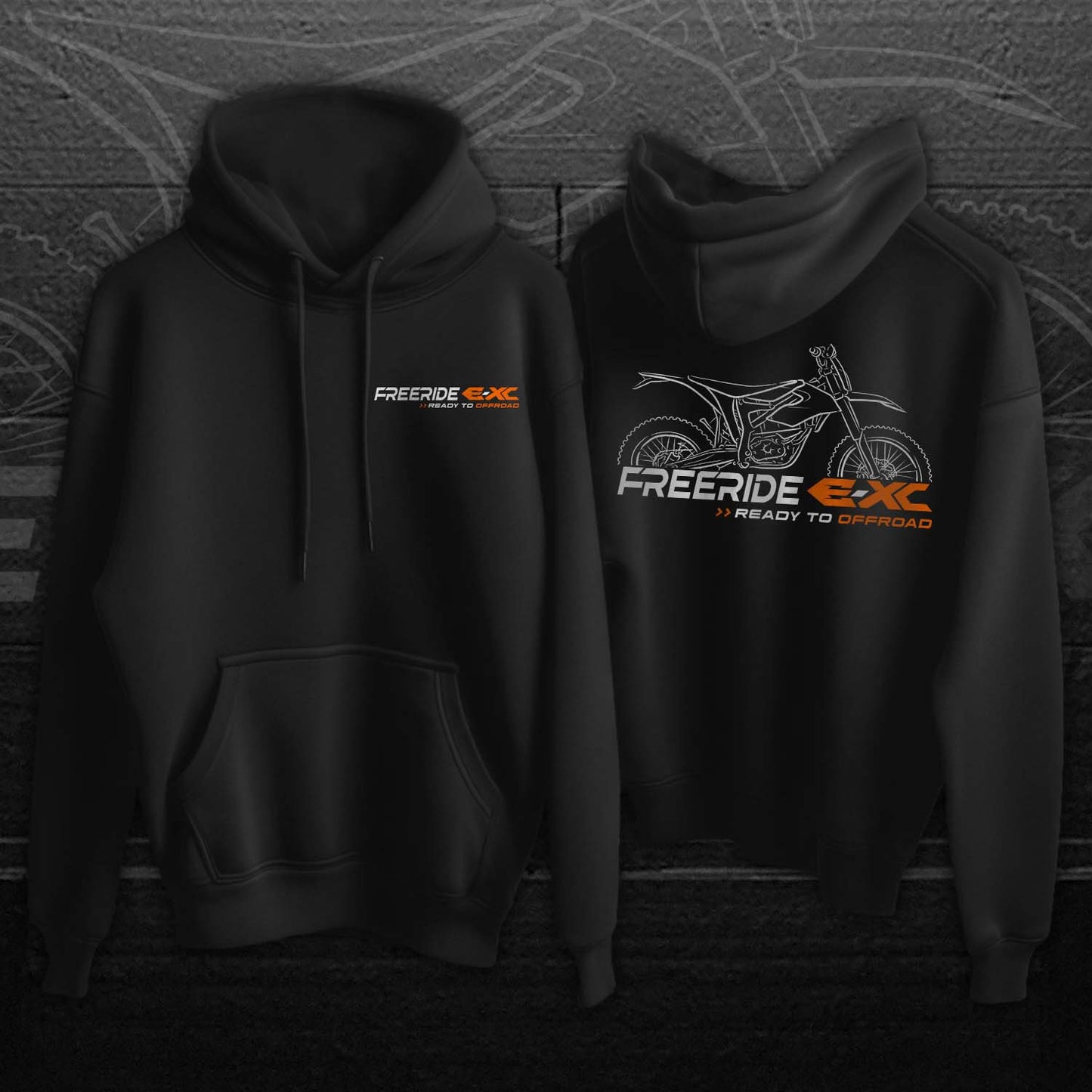 KTM Freeride E-XC Hoodie - Motorcycle Sweatshirt for Riders