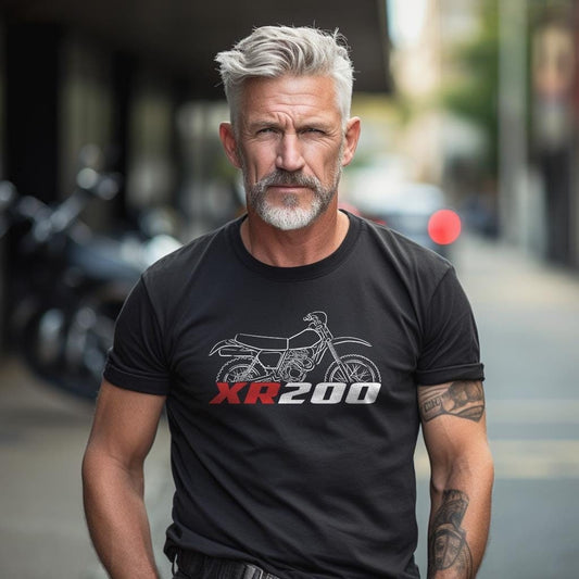 Honda XR200 Inspired T-Shirt - Motorcycle Tee Shirt for Riders