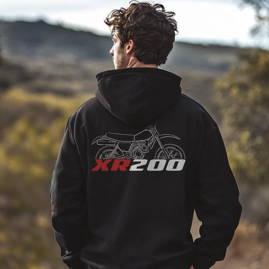 Honda XR200 Inspired Hoodie - Motorcycle Sweatshirt for Riders