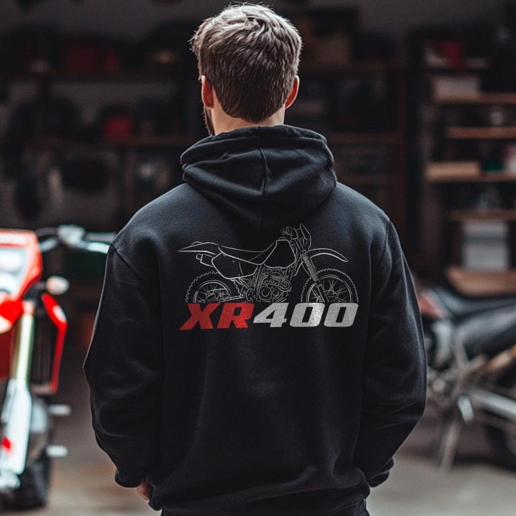Honda XR400 Inspired Hoodie - Motorcycle Sweatshirt for Riders