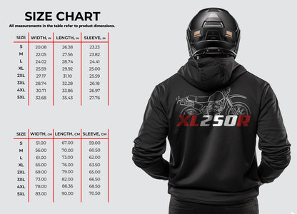 Honda XL250R Inspired Hoodie - Motorcycle Sweatshirt for Riders