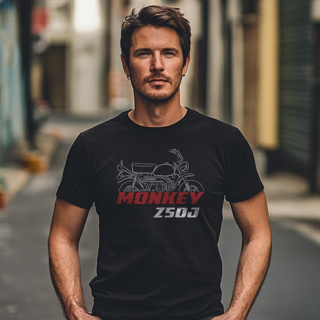 Honda Z50J & J Monkey Inspired T-Shirt - Motorcycle Tee Shirt for Riders