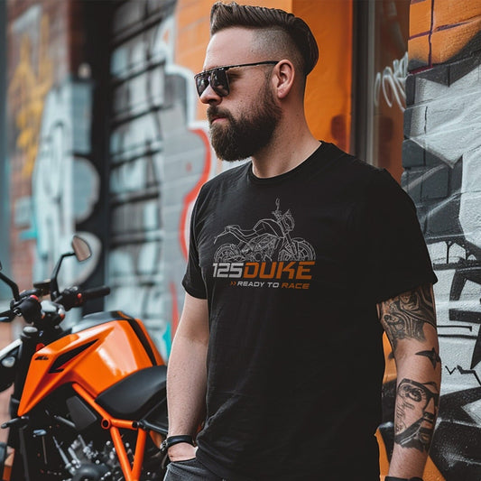 KTM 125 Duke T-Shirt - Motorcycle Tee Shirt for Riders