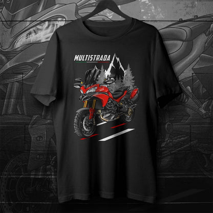 Ducati Multistrada 1200 2010-15 T-Shirt - Motorcycle Tee Shirt for ADV Riders