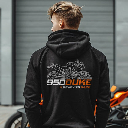 KTM 950 Duke Hoodie - Motorcycle Sweatshirt for Riders
