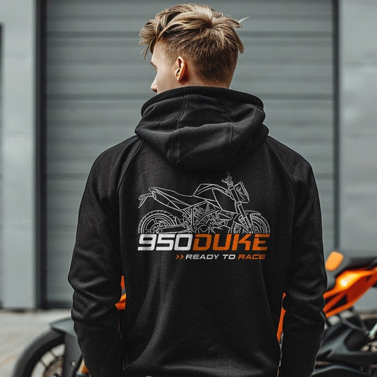 KTM 950 Duke Hoodie - Motorcycle Sweatshirt for Riders