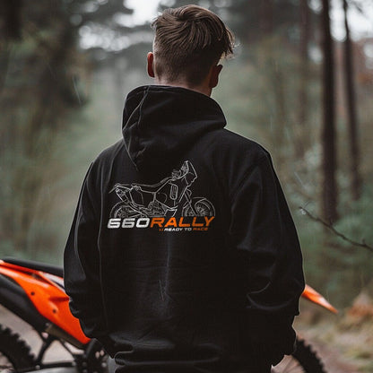 KTM 660 Rally Replica Hoodie - Motorcycle Sweatshirt for Riders