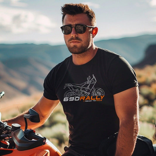 KTM LC4 690 Rally Replica T-Shirt - Motorcycle Tee Shirt for Riders