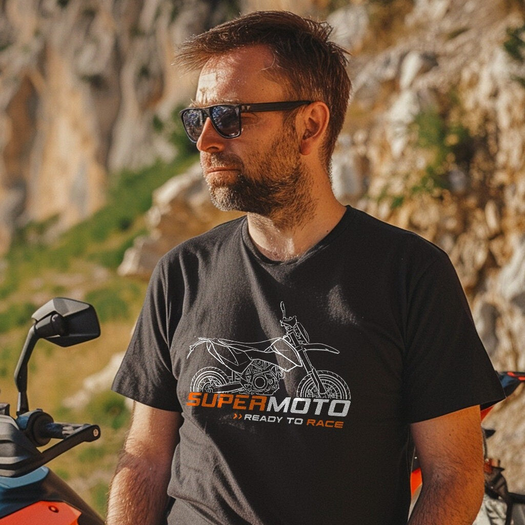 KTM 690 SMC T-Shirt - Motorcycle Tee Shirt for SuperMoto Riders