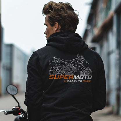 KTM 690 Supermoto Hoodie - Motorcycle Sweatshirt for Riders